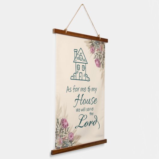 Bijbelverse - hout - Muurschildpad Hangend Wandkleed (Gebogen)