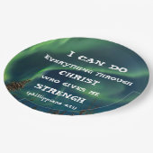 Bijbelverse Inspirerend prijsopgave noordelijk lic Papieren Bordje (Gekanteld)