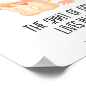 Bijbelverse Kinder decor De geest van God Poster (Hoek)