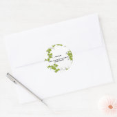 Bijbelverse klassieke ronde sticker (Envelop)