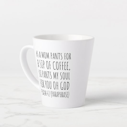 Bijbelverse latte Mok - Psalm 42 (Linkerhoek)