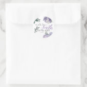 Bijbelverse loopbaan aanwakkeren door geloof niet ronde sticker (Tas)