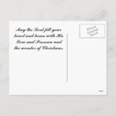 Bijbelverse Luke 2:14 Glory naar God Briefkaart (Achterkant)