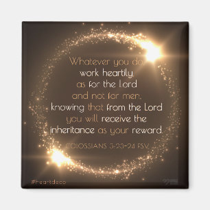 Bijbelverse Magnet - Colossians