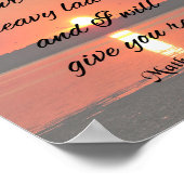 Bijbelverse, Mathew 11:28, kom naar me toe Poster (Hoek)