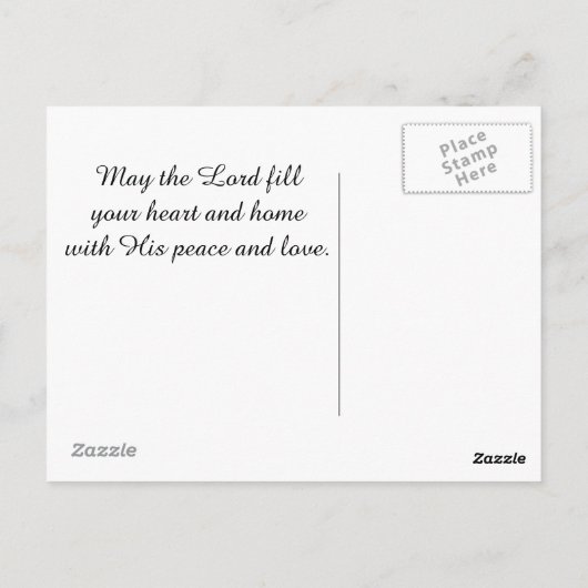 Bijbelverse Matthew 11:28  Briefkaart van het Ontw (Achterkant)