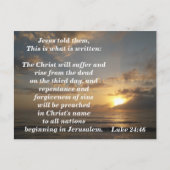 Bijbelverse Memory Kaart Luke 24:46 (Voorkant)