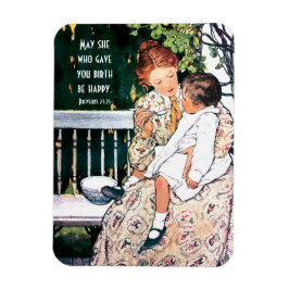 Bijbelverse Moederdag  kunstnetten Magneet