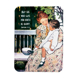 Bijbelverse Moederdag  kunstnetten Magneet