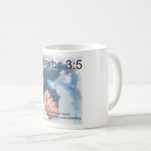 Bijbelverse Mok Dag 14, PROVERBS 3:5 (Voorkant rechts)