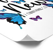 Bijbelverse nieuwe 2 corinthians 5:17 Butterfly Poster (Hoek)