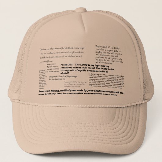 Bijbelverse Pet (Voorkant)