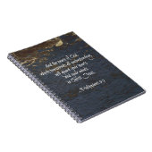 Bijbelverse Phillippians 4:7 Notitieboek (Rechterzijde)