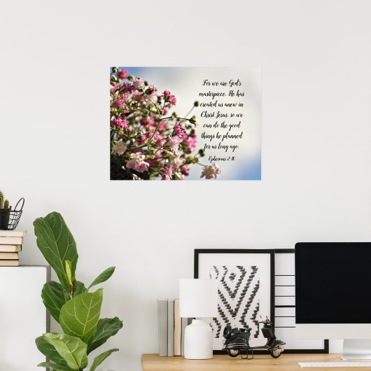 Bijbelverse Poster (Thuiskantoor)