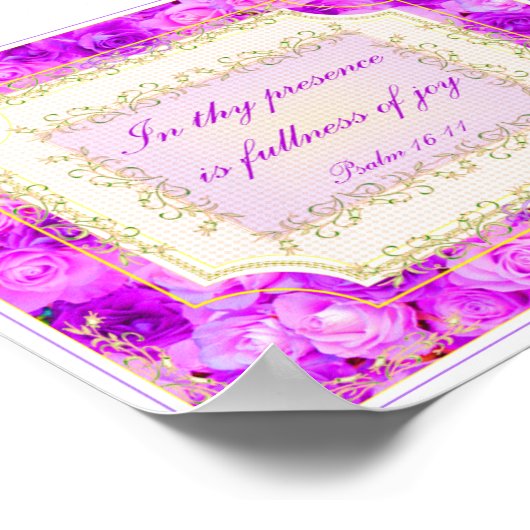 Bijbelverse Poster/afdruk Poster (Hoek)