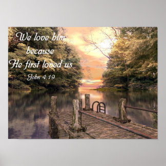 Bijbelverse Poster John 4:19