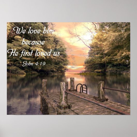 Bijbelverse Poster John 4:19 (Voorkant)