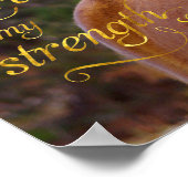 Bijbelverse Poster voor het glimlachen van kastanj (Hoek)