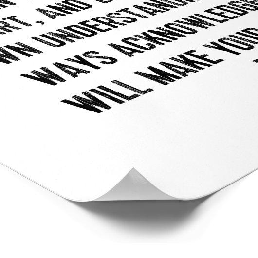 Bijbelverse Proverbs 3:5-6 Christelijke levensstan Poster (Hoek)