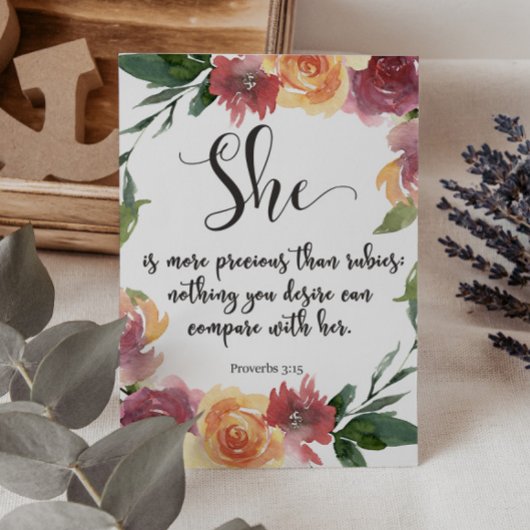Bijbelverse Proverbs-Kaart Kaart