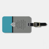 Bijbelverse Romans 8:28 Retro Bagagelabel (Voorkant horizontaal)