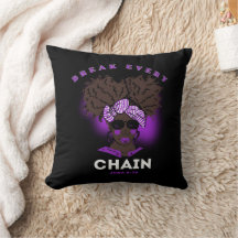 Bijbelverse Sierkussen voor zwarte vrouwen