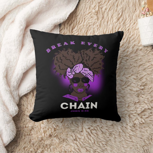 Bijbelverse Sierkussen voor zwarte vrouwen (Deken)