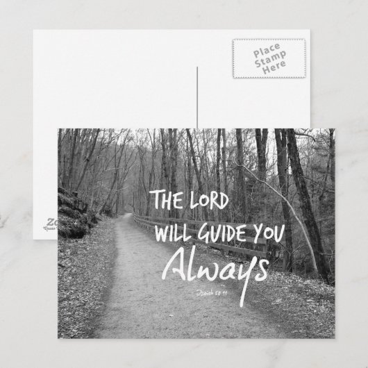 Bijbelverse stimuleren briefkaart (Voorkant / Achterkant)