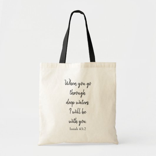 Bijbelverse stimuleren tote bag (Voorkant)
