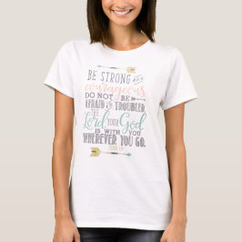 Bijbelverse T-Shirt Quote - JOSHUA 1:9