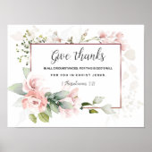 Bijbelverse Wall Art, 1 Thessaliërs 5:18 Poster (Voorkant)