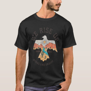 Bijbelverse we stijgen als Eagles Christelijk T-shirt
