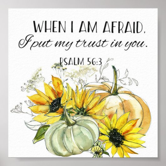 Bijbelverse zonnebloempitten poster (Voorkant)