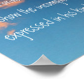 Bijbelversen 2:6-7 op een mooie hemel poster (Hoek)