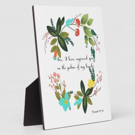 Bijbelversen Art - Isaiah 49:16 Fotoplaat (Zijkant)