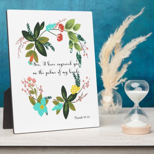 Bijbelversen Art - Isaiah 49:16 Fotoplaat (Zijkant)
