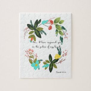 Bijbelversen Art - Isaiah 49:16 Legpuzzel