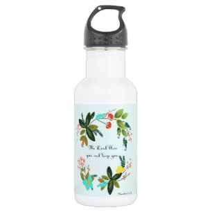 Bijbelversen art - nummers 6:24 waterfles