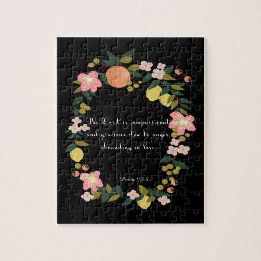 Bijbelversen art - psalm 163:8 legpuzzel (Verticaal)