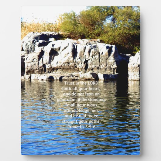 Bijbelversen Citaat over Trustwoorden 3:5-6 Fotoplaat (Voorkant)