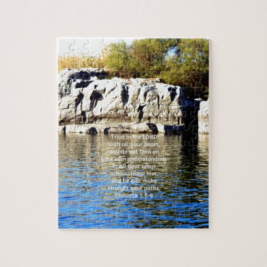 Bijbelversen Citaat over Trustwoorden 3:5-6 Legpuzzel (Verticaal)