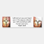 Bijbelversen Inspirerend prijsopgave Psalm 32:8 Bumpersticker (Voorkant)