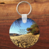 Bijbelversen Inspirerend prijsopgave Psalm 32:8 Sleutelhanger (Voorkant)