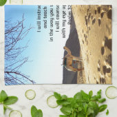 Bijbelversen Inspirerend prijsopgave Psalm 32:8 Theedoek (Gevouwen)