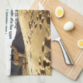 Bijbelversen Inspirerend prijsopgave Psalm 32:8 Theedoek (Quarter Fold)