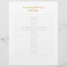 Bijbelversen John14 Funeral Book Filler Page - 2