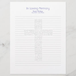 Bijbelversen John14 Funeral Book Filler Page - 6