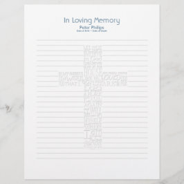 Bijbelversen John14 Funeral Book Filler Page - 8