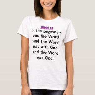 Bijbelversen - John 1:1 T-shirt