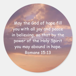 Bijbelversen met behulp van prijsopgave roemenen 1 ronde sticker